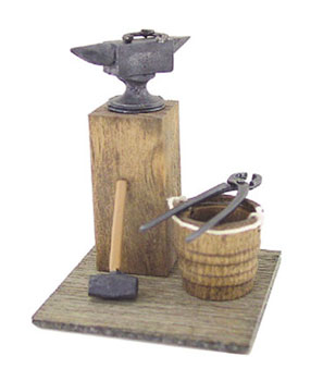 Dollhouse Miniature Blacksmith Set